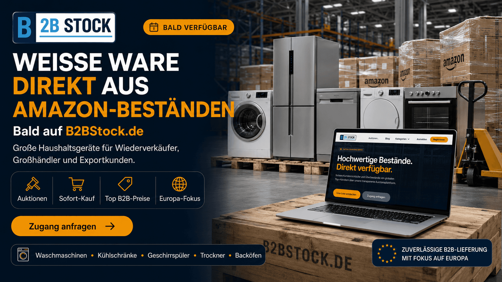 White Goods Direct from Amazon Stock: Coming Soon on B2BStock.de